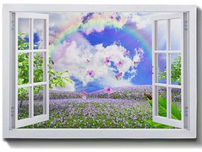 Πίνακας Καμβάς 529TCR1495 100x70cm Multi Wallity Οριζόντιοι Ξύλο, Καμβάς