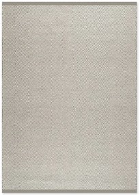 Μάλλινο Χειροποίητο Κιλίμι Herringbone Square Grey-White 130X190, 160X230, 200X300 Λευκό, Γκρι