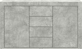 vidaXL Πλαϊνό γραφείο Σκυρόδεμα Γκρι 120 x 36 x 69 εκ