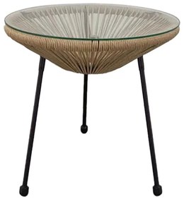 Τραπέζι Morena Fylliana Καφέ 50x45 εκ. 50x50x45 εκ.