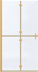 vidaXL Τοίχος Walk-In Ντους Χρυσό 100 x 6,5 x 190 εκ.