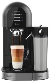 Ημιαυτόματη Καφετιέρα Espresso Power Instant-ccino 20 Chic Serie Nera 20 Bar Χρώματος Μαύρο Cecotec CEC-01590