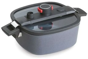 Χύτρα Χαμηλής Πίεσης Αντικολλητική Diamond Active Lite 1026-2-1DALI 26x26cm 5,5lt Grey Woll 5lt Aluminium