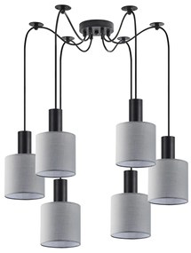 Φωτιστικό Οροφής Πολύφωτο Homelighting 77-8513 Black/Grey