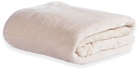 Κουβέρτα Βελουτέ Μονή (170x220) Nef-Nef Homeware Loft Ecru-1208
