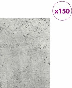 vidaXL Διακοσμητικά Πάνελ 150 τεμ. Γκρι Σκυροδέματος