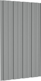 vidaXL Πάνελ οροφής 36 τεμ. Γκρι 80 x 45 cm Γαλβανισμένος χάλυβας