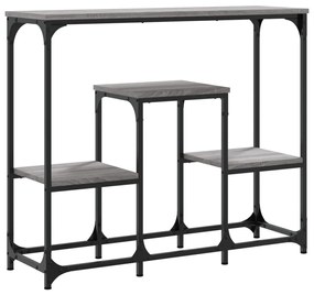 vidaXL Τραπέζι Κονσόλα Γκρι Sonoma 89,5x28x76 εκ. Επεξεργασμένο Ξύλο