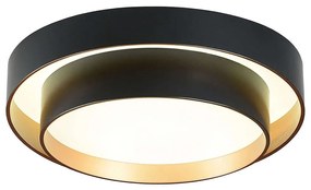 Φωτιστικό Οροφής - Πλαφονιέρα Grant 4271200 50x12cm Led 48W Black Viokef Metal