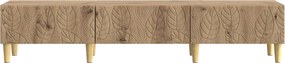 vidaXL Ντουλάπι TV 147 x 34,5 x 30 εκ Artisan Δρυς Επεξεργασμένο Ξύλο