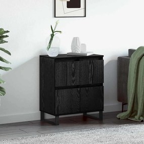 vidaXL Πλαϊνό γραφείο Μαύρο 60 x 35 x 70 cm Επεξεργασμένο ξύλο