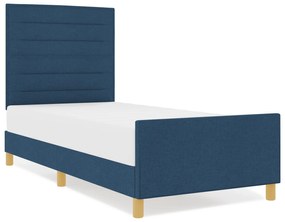vidaXL Μπλε Υφασμάτινο Κρεβάτι 80x200 εκ.