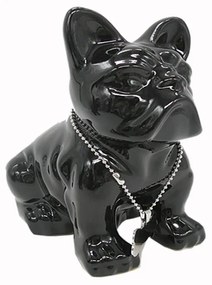 Διακοσμητικό Σκυλάκι Κεραμικό Μαύρο Art Et Lumiere 15,5x10,5x18,5εκ. 30502