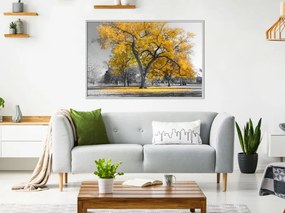 Αφίσα - Golden Tree - 30x20 - Χρυσό - Με πασπαρτού