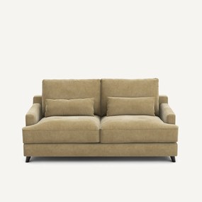 Καναπές-κρεβάτι από βελουτέ ύφασμα stonewashed, ALWINE