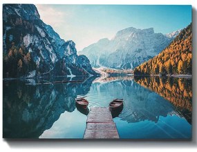 Πίνακας Καμβάς 529TCR1469 100x70cm Multi Wallity Οριζόντιοι Wood, Canvas