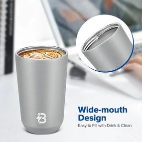 Κούπα Θερμός Ανοξείδωτο BPA Free 355ml - Γκρι