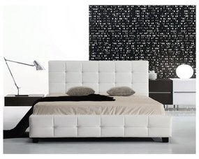 Κρεβάτι Διπλό FIDEL PU Άσπρο 158x215x107 (Στρώμα 150x200)cm