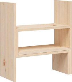vidaXL Βάση Οθόνης (39-72) x 17 x 43 εκ. από Μασίφ Ξύλο Πεύκου