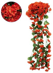 Τεχνητό Κρεμαστό Φυτό Phlox 78055 30x30x80cm Green-Red GloboStar Polyester,Plastic