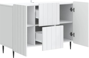 vidaXL Πλαϊνό γραφείο Λευκό 89 x 34,5 x 62 εκ. Επεξεργασμένο Ξύλο