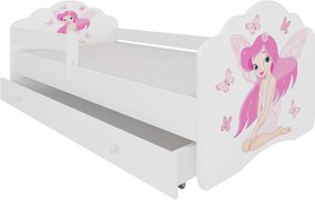 Παιδικό κρεβάτι Leomari-160 x 80-Με προστατευτικό-Leuko-Roz
