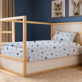 Παπλωματοθήκη Μονή (160x240) Dimcol Bear's Playtime 591 Sky Blue