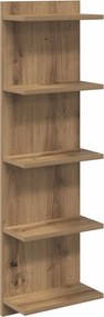 vidaXL Ράφι Τοίχου Artisan Δρυς 30 x 15 x 100 εκ Επεξεργασμένο Ξύλο