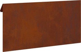 vidaXL Φράκτης σαλιγκαριών 4 pcs 50 x 3,5 x 25 εκ Σκ rusty