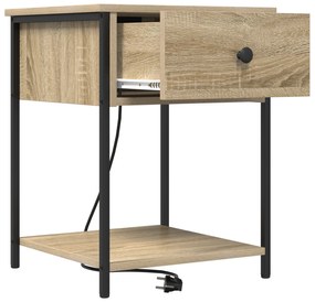 vidaXL Κομοδίνο Sonoma Δρυς 42 x 41 x 56 εκ. Επεξεργασμένο ξύλο