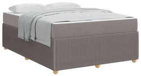 vidaXL Σκελετός Κρεβατιού Άλλο Taupe 140 x 200 cm ύφασμα