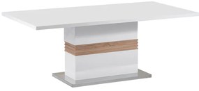 Τραπέζι Zoekrin Inart λευκό mdf 200x100x76εκ