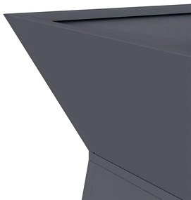 vidaXL Γλάστρα Πυλώνας Ανθρακί 40 x 40 x 100 cm