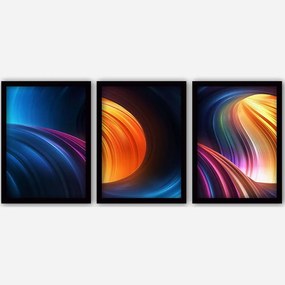 Κάδρα (Σετ 3Τμχ) 364LUL1349 35x45cm Multi Wallity Vertical Plastic,Mdf