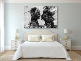 Εικόνα της αγάπης σε μαύρο & άσπρο - 120x80