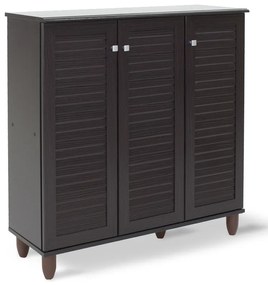 Intrahome Παπουτσοθήκη-ντουλάπι FUJIALEXA Intrahome 16 ζεύγων χρώμα wenge 89,5x34,5x91,5εκ | SKU: INTRAPA-234111143