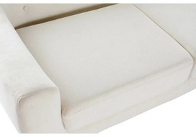 Γωνιακός Καναπές DKD Home Decor Κρεμ ξύλο καουτσούκ 226 x 144 x 84 cm