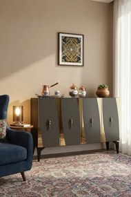 Stewehome Κονσόλα πολύχρηστο ντουλάπι ράφι για γωνιά καφέ και βάση τηλεόρασης 120x32x79 cm