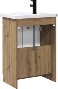 vidaXL Σετ Επίπλων Μπάνιου Artisan Δρυς 56 x 37,5 x 81 εκ