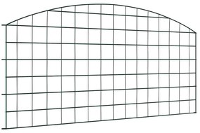 vidaXL Σετ φράχτη για λιμνούλες 5 pcs Πράσινο 100 x 50 cm Ατσάλι