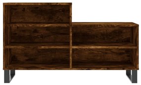 vidaXL Παπουτσοθήκη Καπνιστή Δρυς 102x36x60 εκ. από Επεξεργασμένο Ξύλο