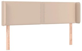 vidaXL Κεφαλάρι με Πτερύγια Καπουτσίνο 147x16x78/88εκ. Συνθετικό Δέρμα