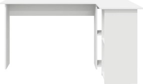 vidaXL Γραφείο Λευκό Επεξεργασμένο Ξύλο 142 x 102 x 73 εκ