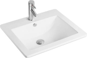Mexen Lora εντοιχισμένος νιπτήρας 53 x 46 cm, λευκός - 25365300