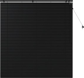 vidaXL Βενετσιάνικη Σκίαση Μαύρο 160 x 160 cm 35 mm