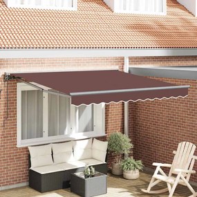 vidaXL Σκηνίτσα Αναδιπλούμενη Καφέ 350x250 εκ ύφασμα
