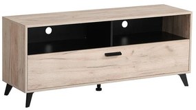 Έπιπλο Τηλεόρασης Umbria TV 140 Γκρί Δρύς - Μαύρο 137x40x58 εκ. 137x40x58 εκ.