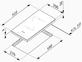 Κεραμική Εστία Pyramis PHC31210FMB Αφής χωρίς Πλαίσιο  -Mauro