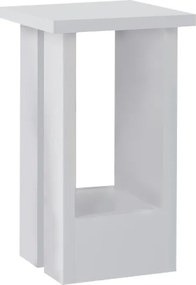 Τραπεζάκι βοηθητικό Tasos Megapap χρώμα λευκό 30x30x50,3εκ.