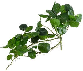 GloboStar® Artificial Garden HANGING PEPEROMIA 20599 Τεχνητό Διακοσμητικό Κρεμαστό Φυτό Πεπερόμια Μ30 x Π31 x Υ50cm